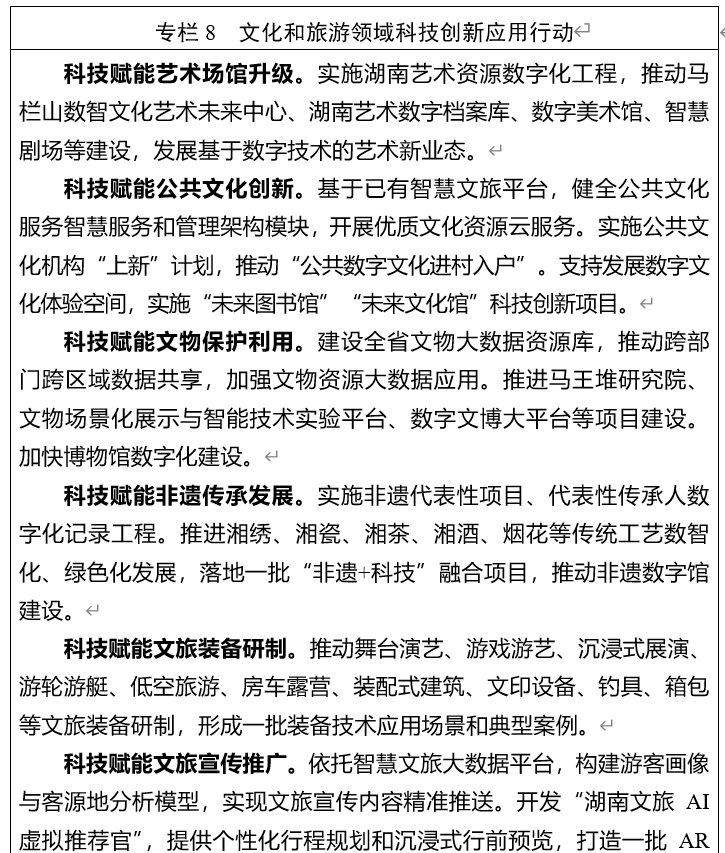 刚刚，湖南省发布“十五五”文化和旅游发展规划